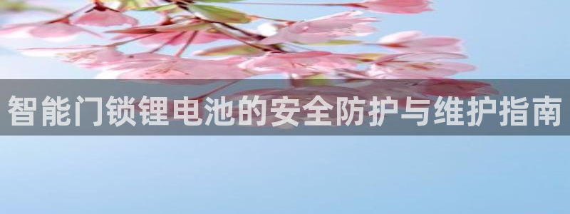 jdb电子游戏网址大全：智能门锁锂电池的安全防护与维护指南