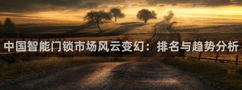 jdb游戏玩哪个：中国智能门锁市场风云变幻：排名与趋势分析