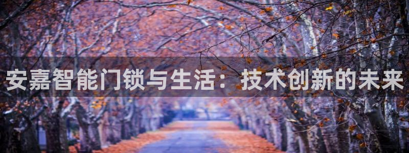 jdb游戏爆分视频：安嘉智能门锁与生活：技术创新的未来