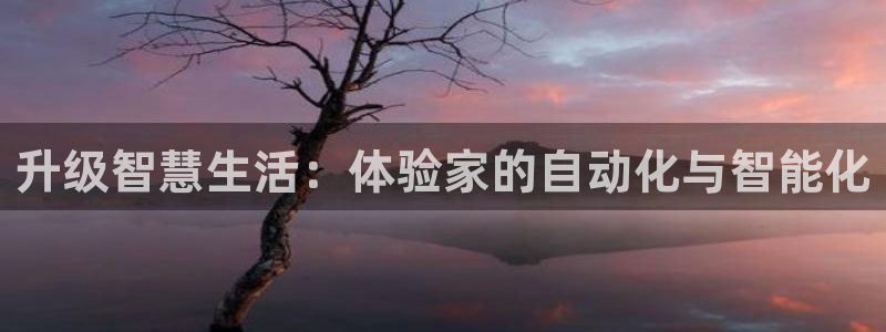 jdb平台官网：升级智慧生活：体验家的自动化与智能化