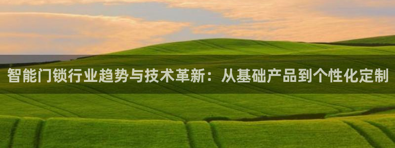 jdb网址多少：智能门锁行业趋势与技术革新：从基础产品到个性