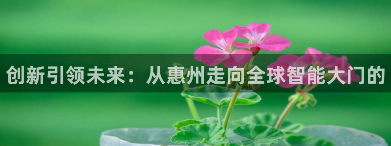 jdb电子游戏官方吴cf66,vip：创新引领未来：从惠州走