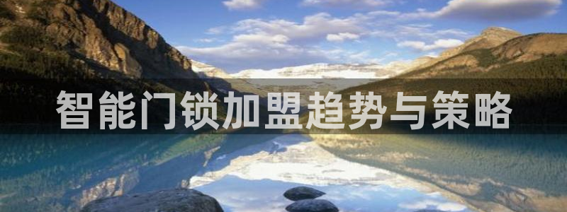 Jdb电子怎么赢不了:智能门锁加盟趋势与策略
