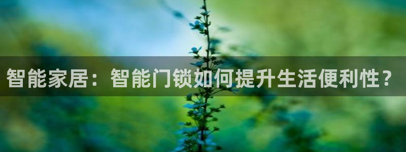 jdb电子游戏平台网址大全：智能家居：智能门锁如何提升生活便