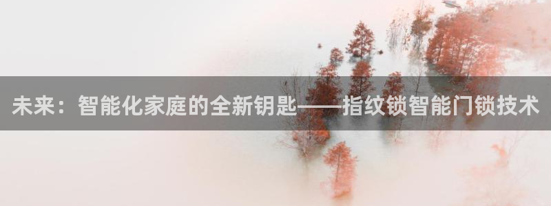 JDB游戏视频：未来：智能化家庭的全新钥匙——指纹锁智能门锁