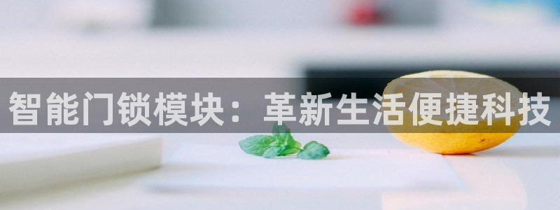 JDB电子在线登录：智能门锁模块：革新生活便捷科技