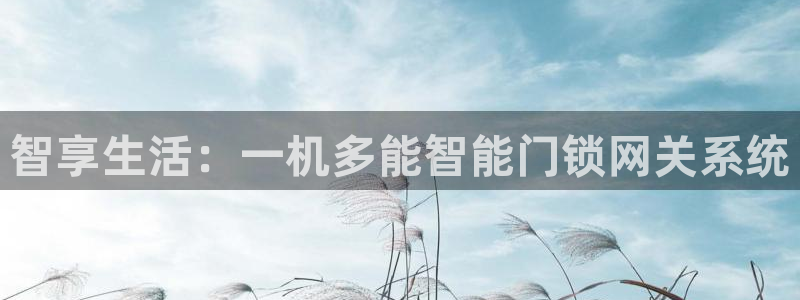 jdb五龙捕鱼哪个平台爆率高：智享生活：一机多能智能门锁网关
